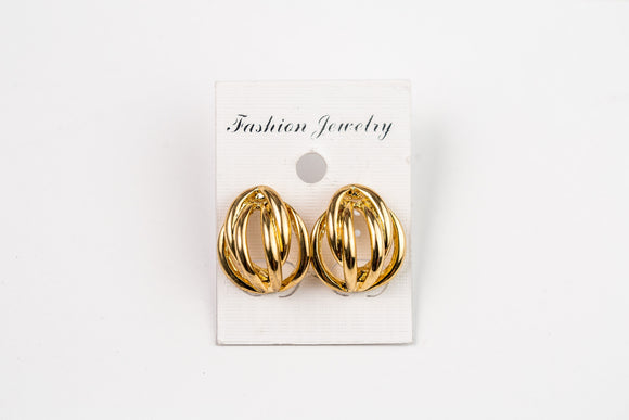 Glamorous gold-tone earrings